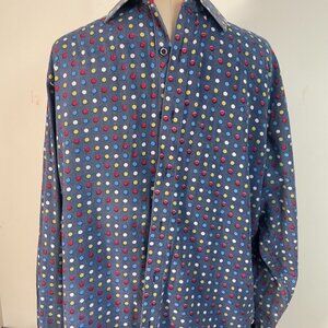 Classic Fit Polka Dot Button-Up Shirt